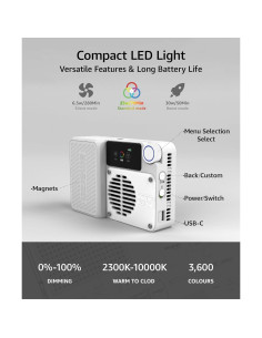 Kit de Luz LED RGB amaran Ace 25c con Mini Trípode y Estuche 2