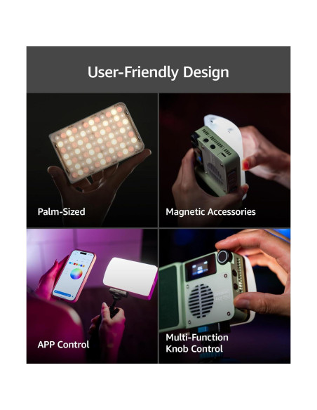 Kit de Luz LED RGB amaran Ace 25c con Mini Trípode y Estuche