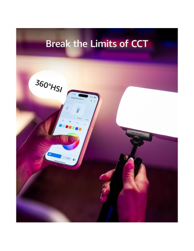 Kit de Luz LED RGB amaran Ace 25c con Mini Trípode y Estuche