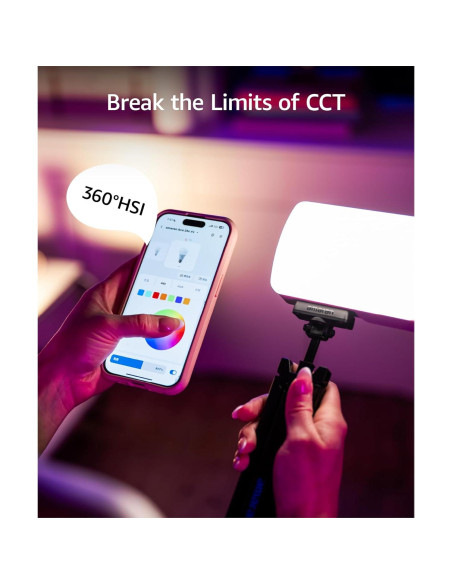 Kit de Luz LED RGB amaran Ace 25c con Mini Trípode y Estuche