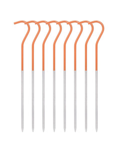 Clavos de Tienda de Camping iBasingo 8 Piezas Titanio 15cm