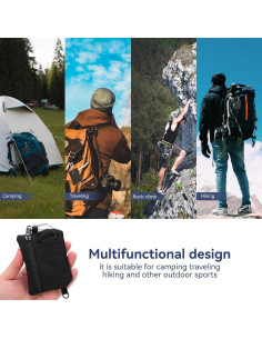 Bolsa EDC Molle HERCHR Negra 10.5x8x1.5cm Nylon 2