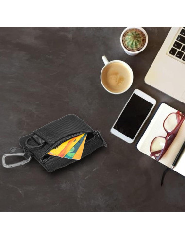 Bolsa EDC Molle HERCHR Negra 10.5x8x1.5cm Nylon