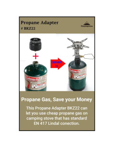 Adaptador de Propano a Butano Campingmoon Z22 - 16oz/1Lb 2