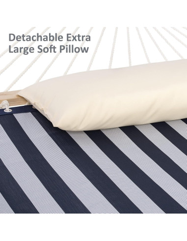 Hamaca Doble SUNCREAT con Soporte 3.7m Azul - 204kg