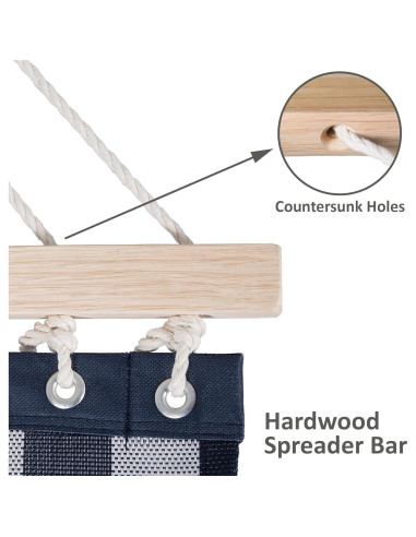 Hamaca Doble SUNCREAT con Soporte 3.7m Azul - 204kg