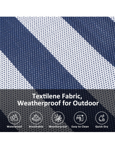 Hamaca Doble SUNCREAT con Soporte 3.7m Azul - 204kg