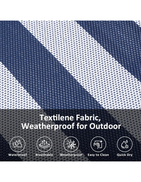 Hamaca Doble SUNCREAT con Soporte 3.7m Azul - 204kg