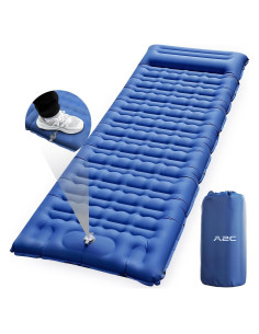 Colchón Inflable de Camping A2C OSM-Azul, 196x66 cm, Ultraligero
