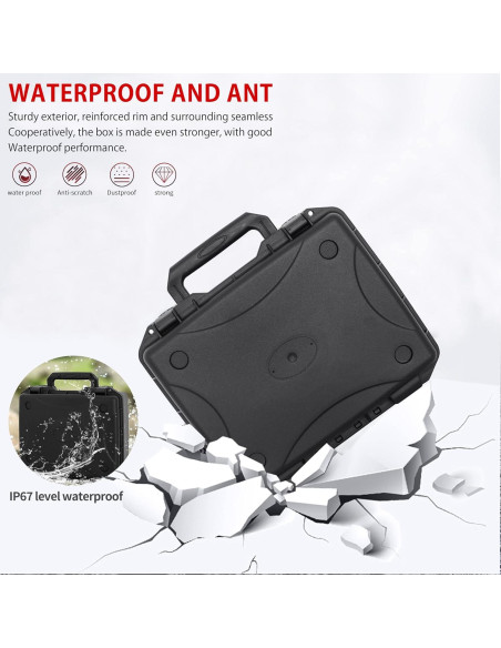 Caja Dura Impermeable IP67 ITHWIU para Micrófono y Drones