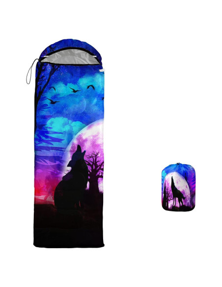 Saco de Dormir XYNHML A-Wolf para Camping 1 Persona
