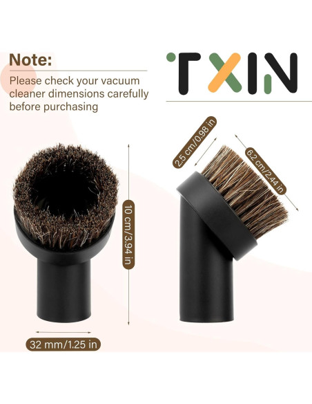 Accesorios de Aspiradora TXIN 4 Piezas Cepillos Suaves 32mm