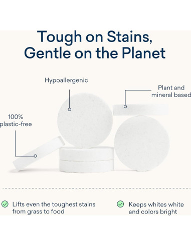 Tabletas de Detergente Ecológicas BLUELAND 36 Unidades Sin Plástico