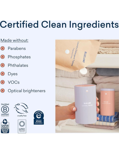 Tabletas de Detergente Ecológicas BLUELAND 36 Unidades Sin Plástico