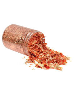 Copos metálicos de oro rosa WFAUIBR 10g para manualidades