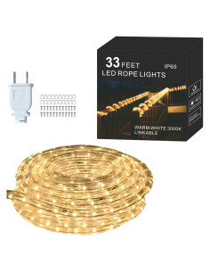 Luz de Cuerda LED FORT 10m Blanca Cálida Impermeable 120V