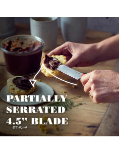 Cuchillo Brunch Opinel Mandarina 11.43 cm Micro-Serrado 2