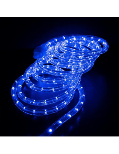 Luces de Cuerda LED 15.24 m Jnaurb Azul a Prueba de Agua