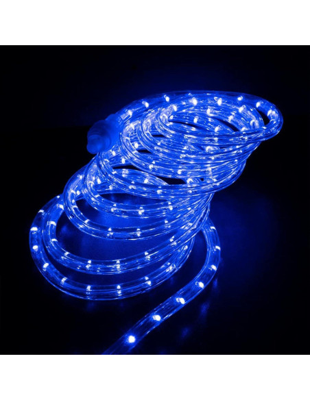 Luces de Cuerda LED 15.24 m Jnaurb Azul a Prueba de Agua