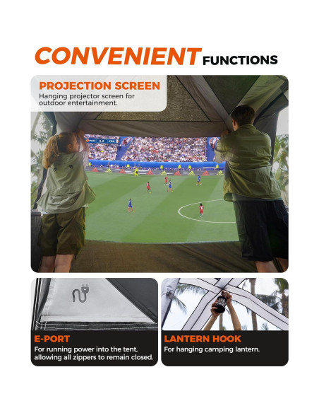 Carpa de Camping KingCamp SUV Instantánea 5 Personas Impermeable