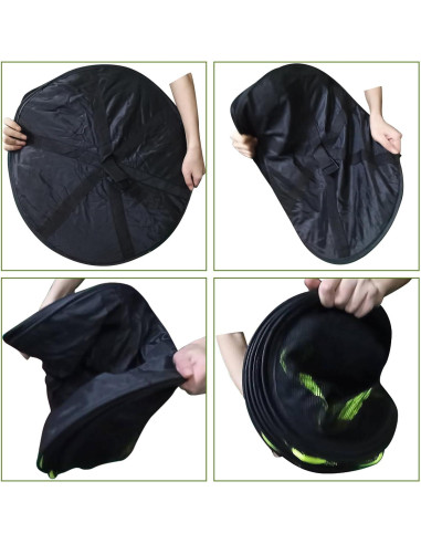 Red de Secado de Hierbas 6 Capas Miayaya con Cremalleras Verdes