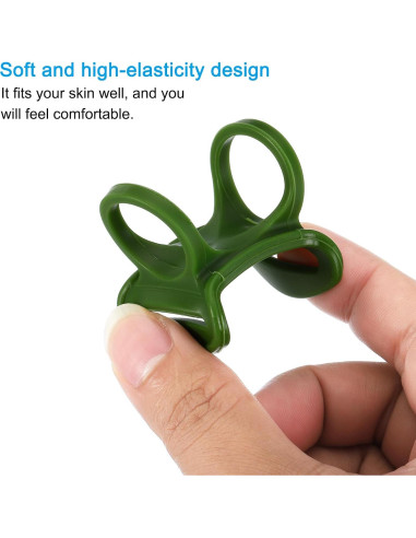 Soporte para Linterna Frontal PATIKIL 4 Pcs Silicona Verde