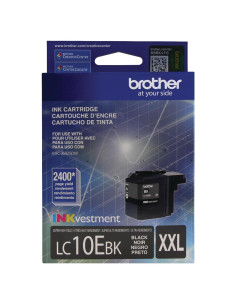 Cartucho de tinta negra Brother LC10EBK alto rendimiento 2400p