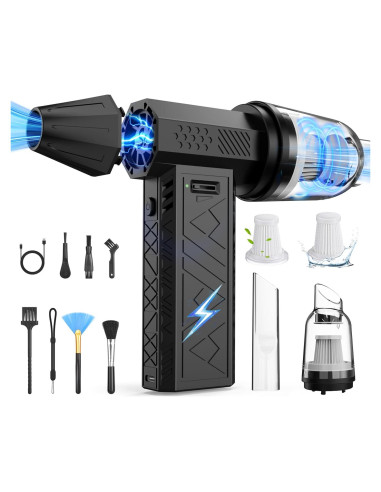 Soplador de Aire Comprimido y Aspiradora 2 en 1 Sevenchip