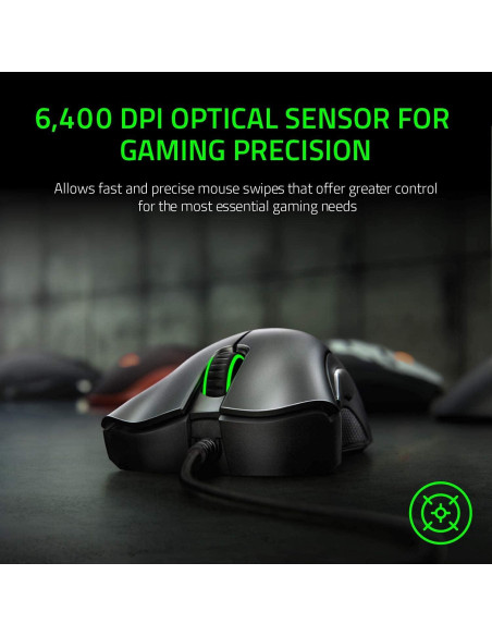 Razer DeathAdder Esencial Ratón Gaming 6400 DPI Negro