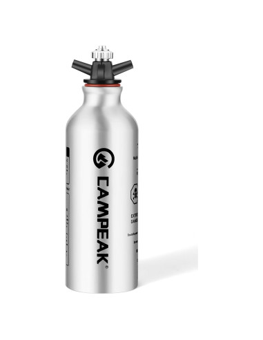 Botella de Combustible Líquido 0.5L CAMPEAK con Válvula de Seguridad