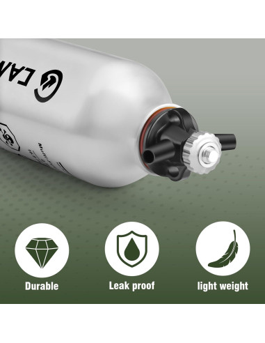 Botella de Combustible Líquido 0.5L CAMPEAK con Válvula de Seguridad