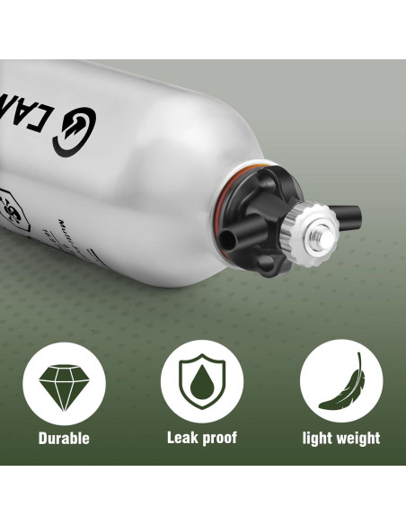 Botella de Combustible Líquido 0.5L CAMPEAK con Válvula de Seguridad