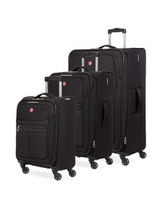 Juego de 3 Piezas Equipaje Blando SwissGear 4010 Negro