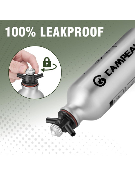 Botella de Combustible Líquido 0.5L CAMPEAK con Válvula de Seguridad