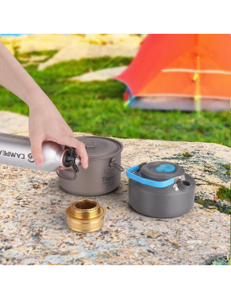 Botella de Combustible Líquido 0.5L CAMPEAK con Válvula de Seguridad