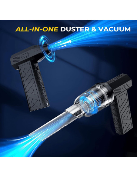 Soplador de Aire Comprimido y Aspiradora 2 en 1 Sevenchip