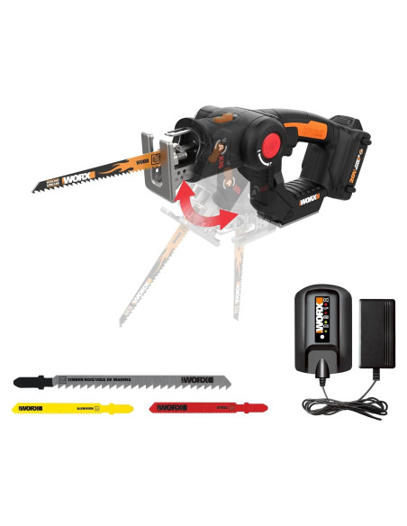 Sierra Recíproca y de Calar Inalámbrica WORX WX550L 20V