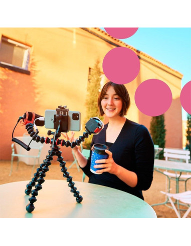 Kit de Vlogging Móvil Avanzado JOBY GorillaPod con Micrófono y Luz LED