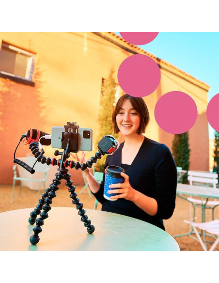 Kit de Vlogging Móvil Avanzado JOBY GorillaPod con Micrófono y Luz LED