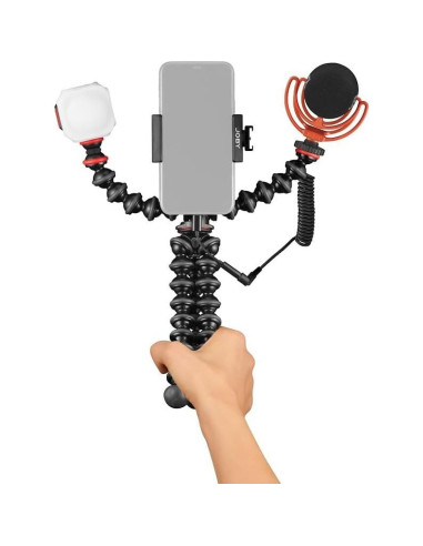 Kit de Vlogging Móvil Avanzado JOBY GorillaPod con Micrófono y Luz LED