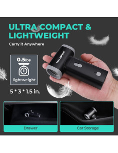 Soplador de Aire Eléctrico HAUSHOF 8V 110,000 RPM Compacto 2