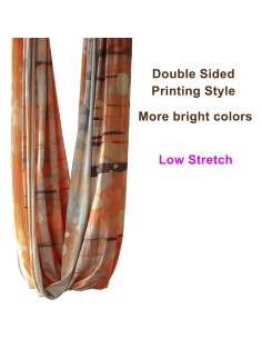 Hamaca de Yoga Aéreo F.Life 5m Multicolor con Mosquetón 2