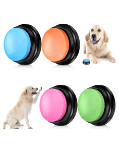 4 Botones de Grabación de Voz para Entrenamiento de Mascotas