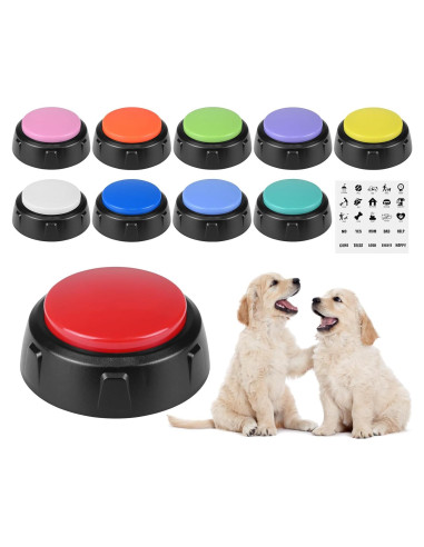 Set de 10 Botones de Comunicación para Perros NFSQ 7.62cm