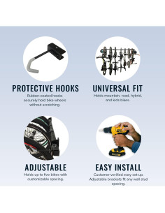 Soporte para Bicicletas StoreYourBoard - Montaje Pared 5 Bicicletas 2