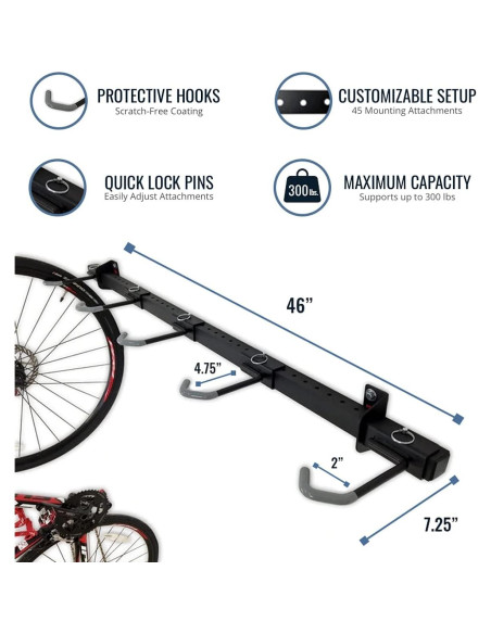 Soporte para Bicicletas StoreYourBoard - Montaje Pared 5 Bicicletas