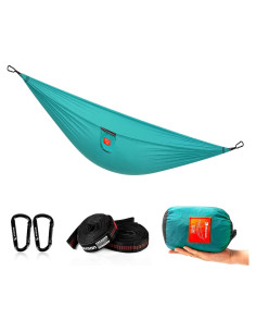 Hamaca de Camping HIKEMAN Azul Ligera 200kg 269x144cm