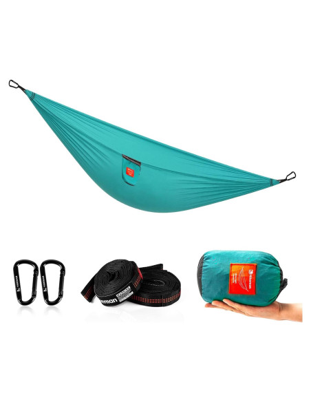 Hamaca de Camping HIKEMAN Azul Ligera 200kg 269x144cm