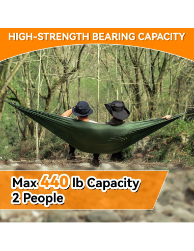 Hamaca de Camping HIKEMAN Azul Ligera 200kg 269x144cm