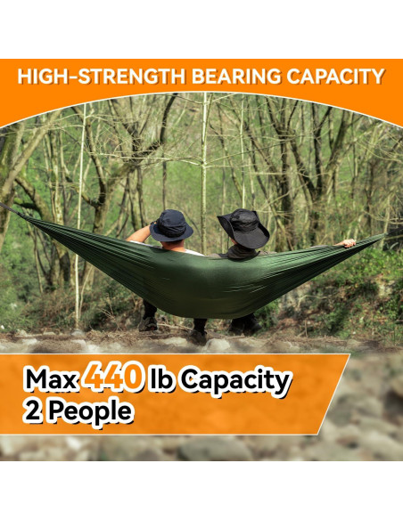 Hamaca de Camping HIKEMAN Azul Ligera 200kg 269x144cm